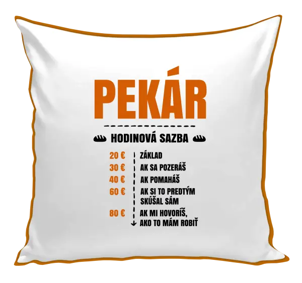 Vankúš Hodinová sazba - pekár