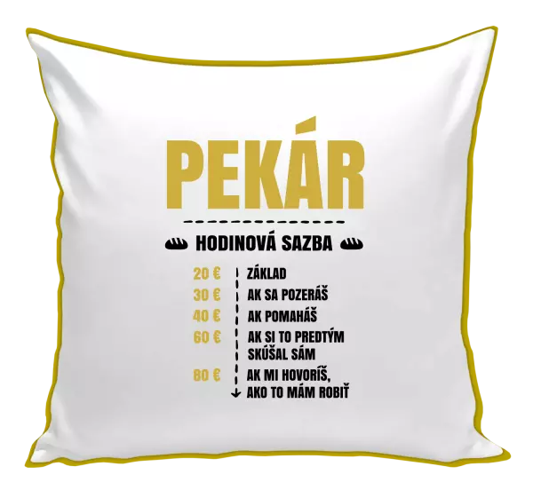 Vankúš Hodinová sazba - pekár
