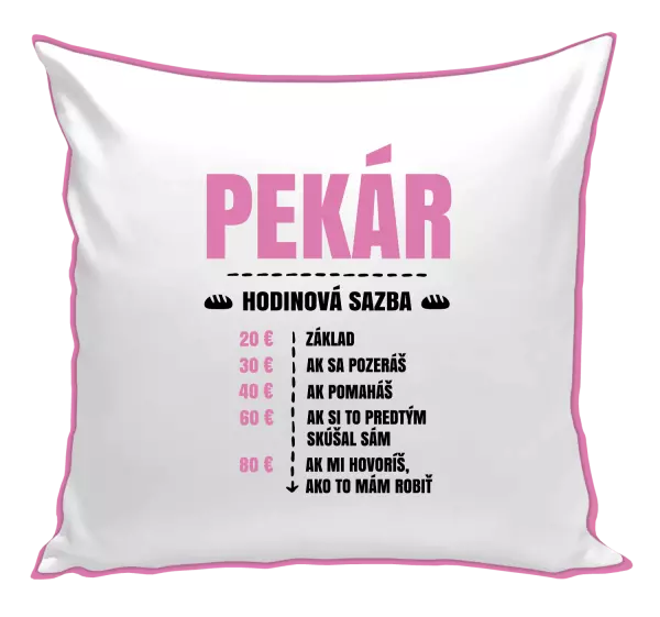 Vankúš Hodinová sazba - pekár