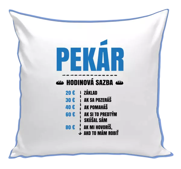 Vankúš Hodinová sazba - pekár
