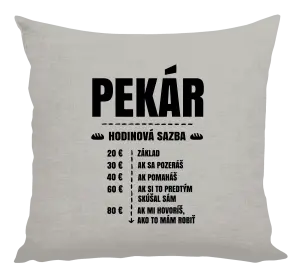 Vankúš Hodinová sazba - pekár