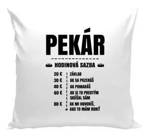 Vankúš Hodinová sazba - pekár