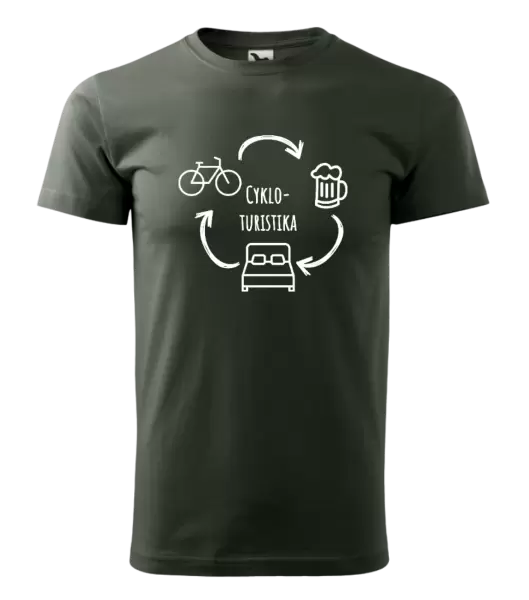 Pánské tričko Cykloturistika