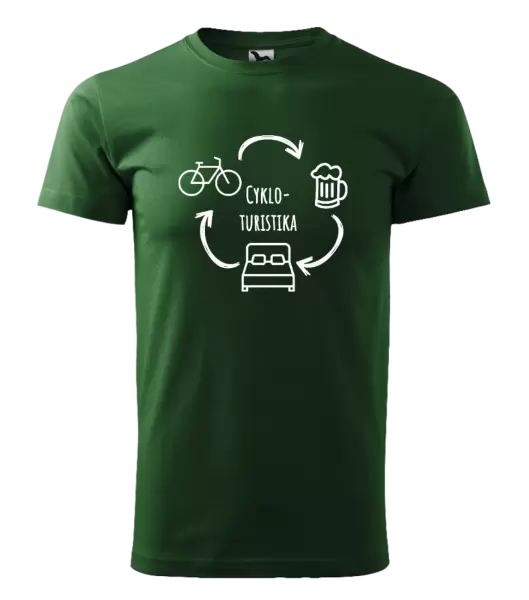 Pánské tričko Cykloturistika