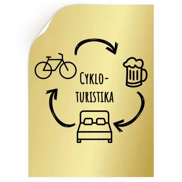 Samolepka Cykloturistika
