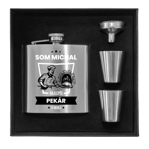 Ploskačka v krabičke Nejlepší v okolí - pekár