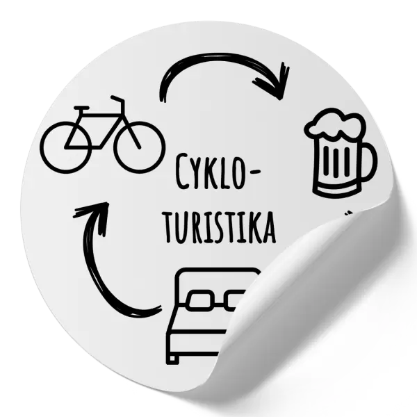 Samolepka Cykloturistika