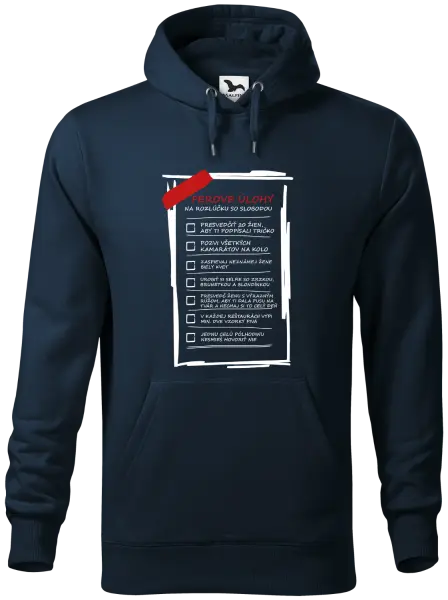 Pánska mikina Úlohy na rozlúčku