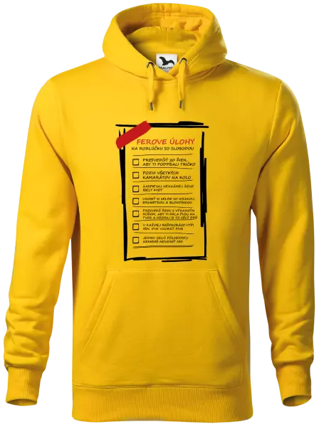 Pánska mikina Úlohy na rozlúčku