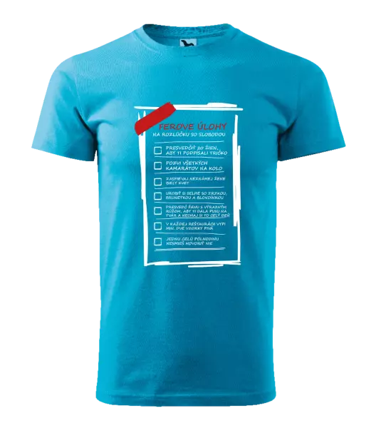 Pánske tričko Úlohy na rozlúčku