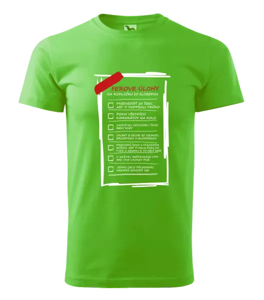 Pánske tričko Úlohy na rozlúčku