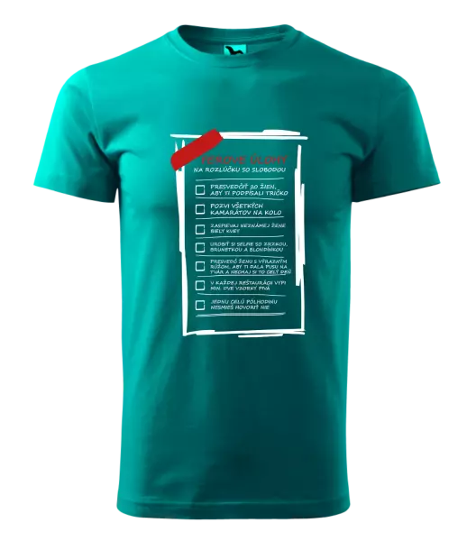 Pánske tričko Úlohy na rozlúčku