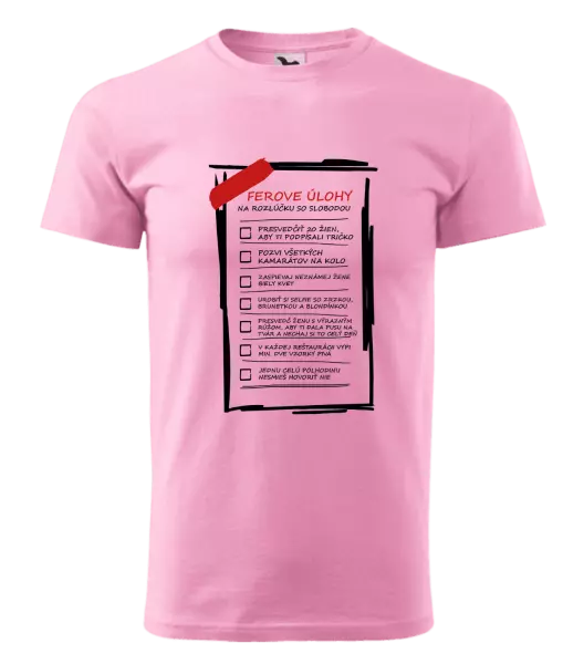 Pánske tričko Úlohy na rozlúčku