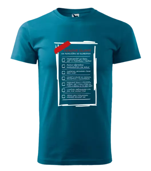 Pánske tričko Úlohy na rozlúčku