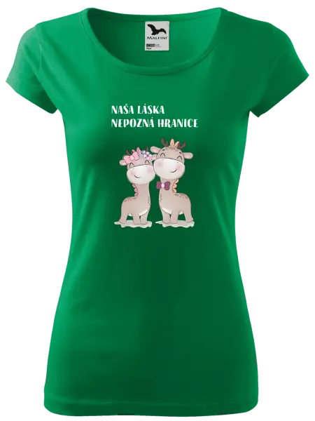 Dámske tričko Naša láska nepozná hranice