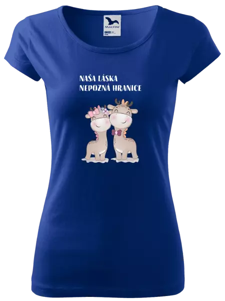 Dámske tričko Naša láska nepozná hranice