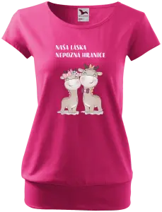 Dámske tričko Naša láska nepozná hranice