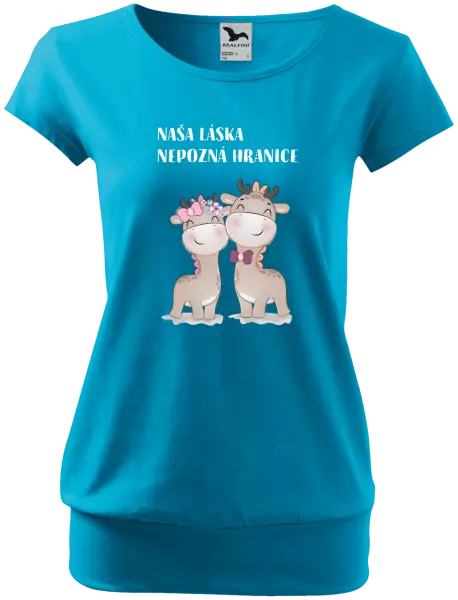 Dámske tričko Naša láska nepozná hranice