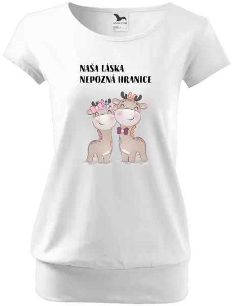 Dámske tričko Naša láska nepozná hranice
