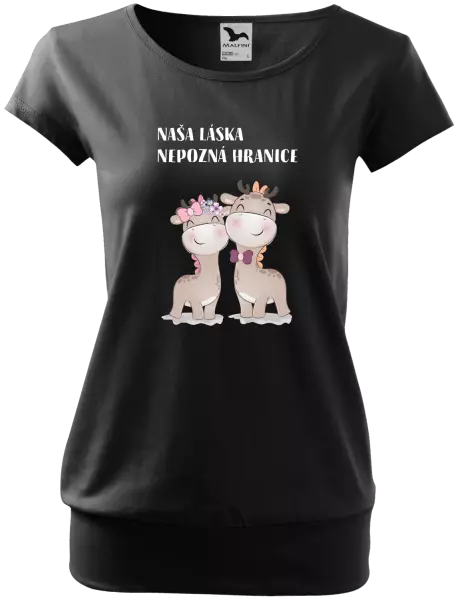 Dámske tričko Naša láska nepozná hranice