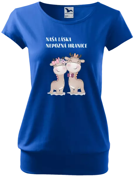 Dámske tričko Naša láska nepozná hranice