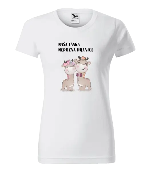 Dámske tričko Naša láska nepozná hranice