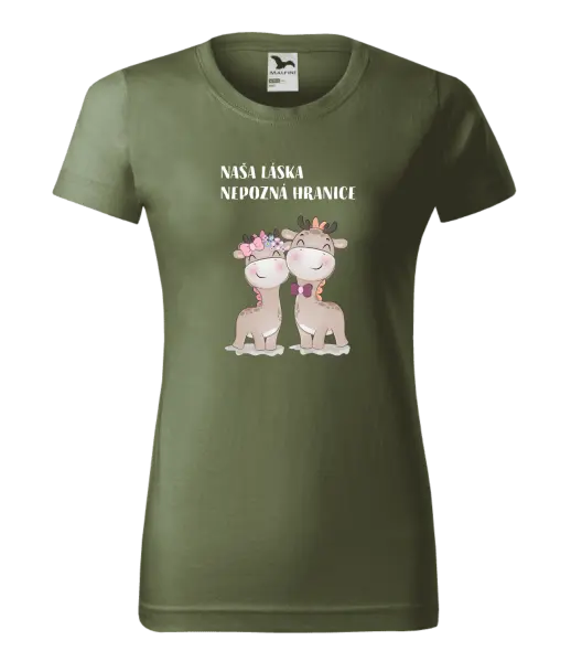 Dámske tričko Naša láska nepozná hranice