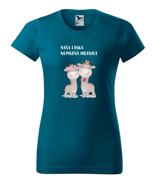 Dámske tričko Naša láska nepozná hranice