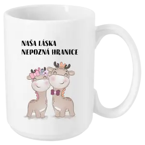 Hrnček Naša láska nepozná hranice