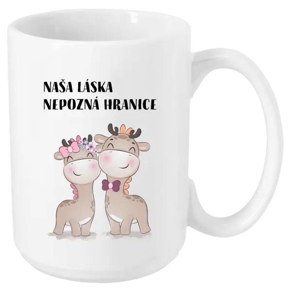 Hrnček Naša láska nepozná hranice