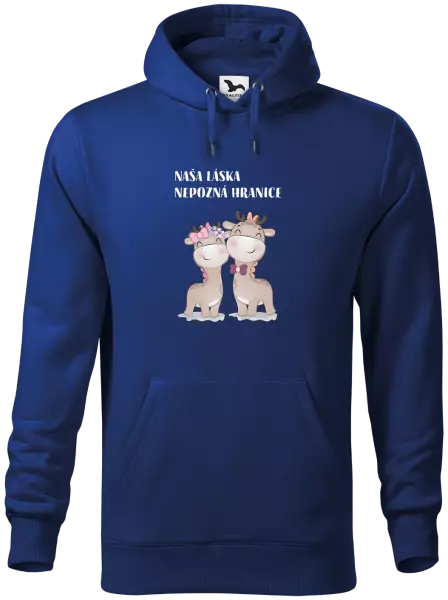 Pánska mikina Naša láska nepozná hranice