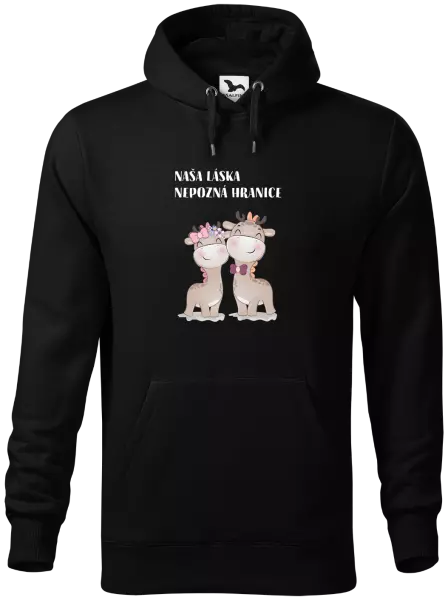Pánska mikina Naša láska nepozná hranice