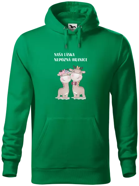 Pánska mikina Naša láska nepozná hranice
