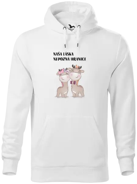 Pánska mikina Naša láska nepozná hranice