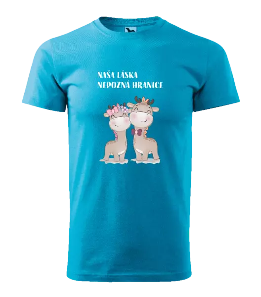 Pánske tričko Naša láska nepozná hranice