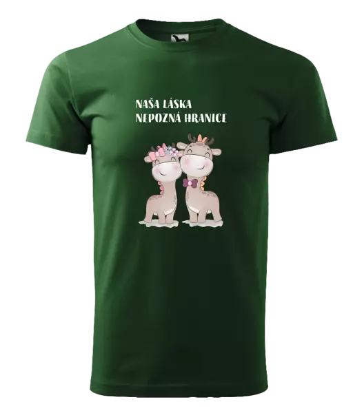 Pánske tričko Naša láska nepozná hranice