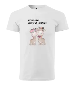 Pánske tričko Naša láska nepozná hranice