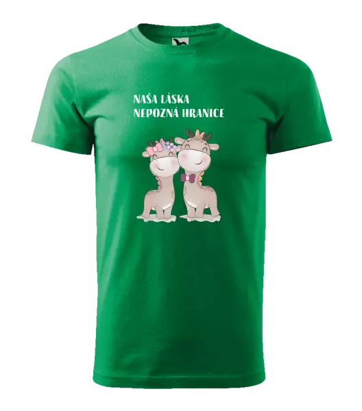 Pánske tričko Naša láska nepozná hranice