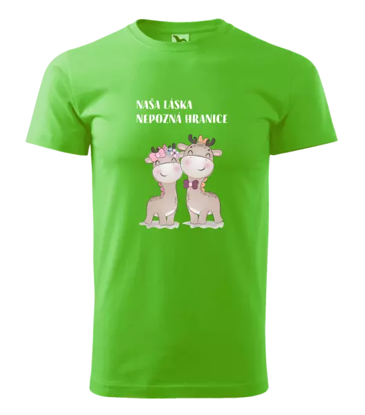Pánske tričko Naša láska nepozná hranice