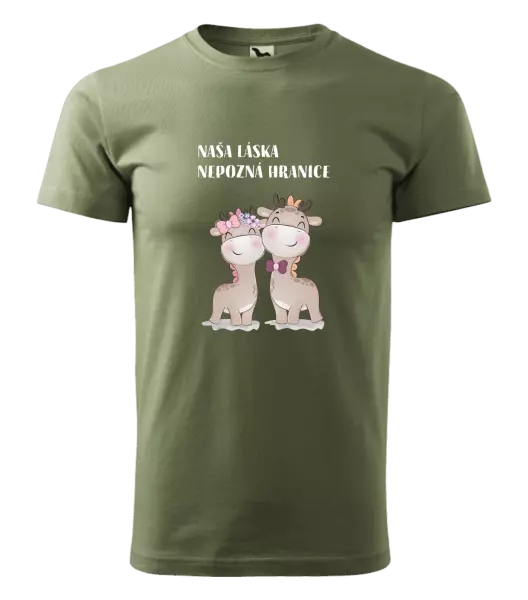 Pánske tričko Naša láska nepozná hranice
