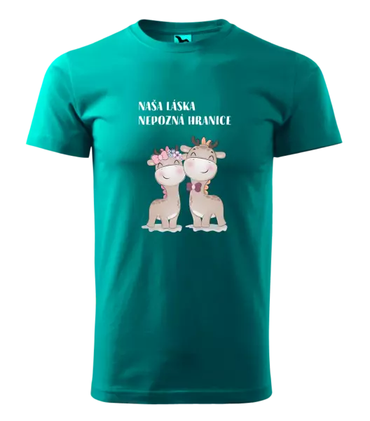 Pánske tričko Naša láska nepozná hranice