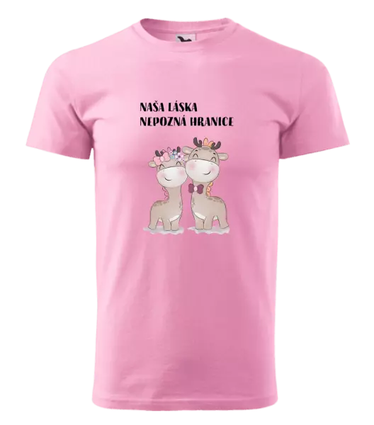 Pánske tričko Naša láska nepozná hranice