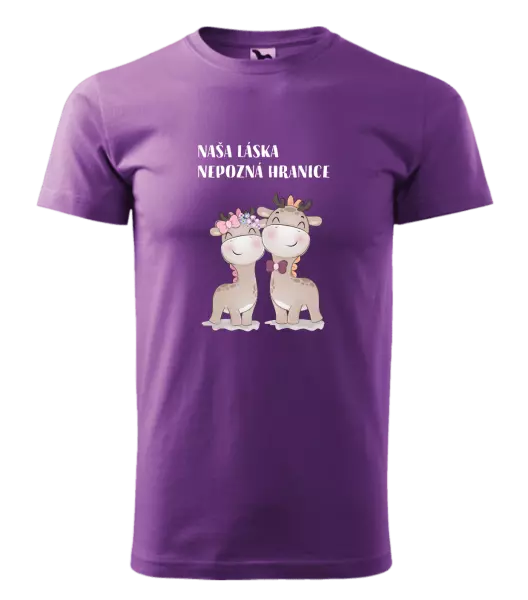 Pánske tričko Naša láska nepozná hranice