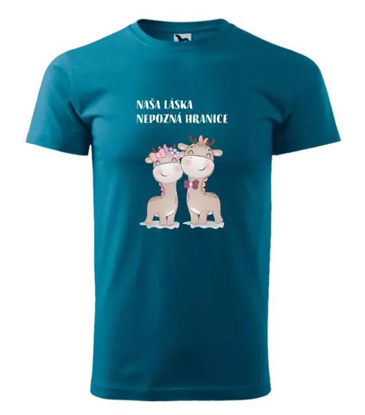 Pánske tričko Naša láska nepozná hranice