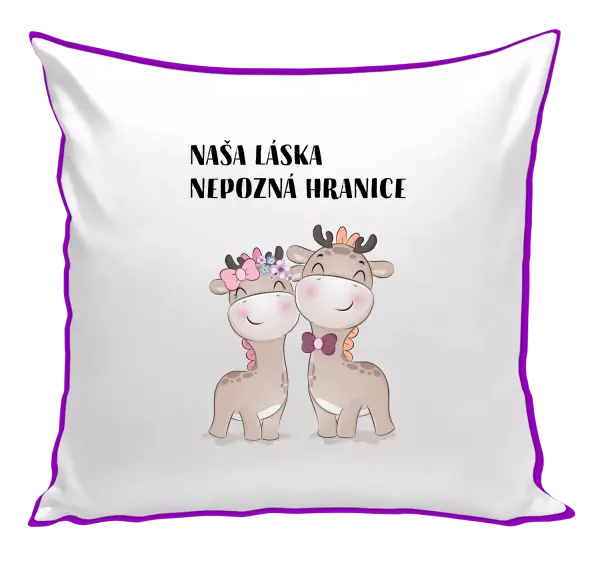 Vankúš Naša láska nepozná hranice