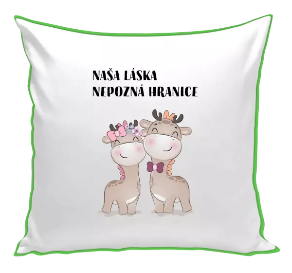 Vankúš Naša láska nepozná hranice