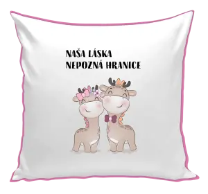 Vankúš Naša láska nepozná hranice