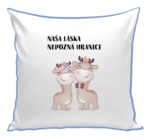 Vankúš Naša láska nepozná hranice