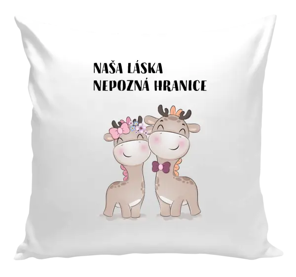 Vankúš Naša láska nepozná hranice