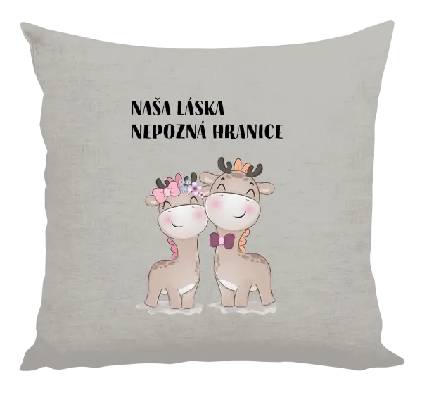 Vankúš Naša láska nepozná hranice